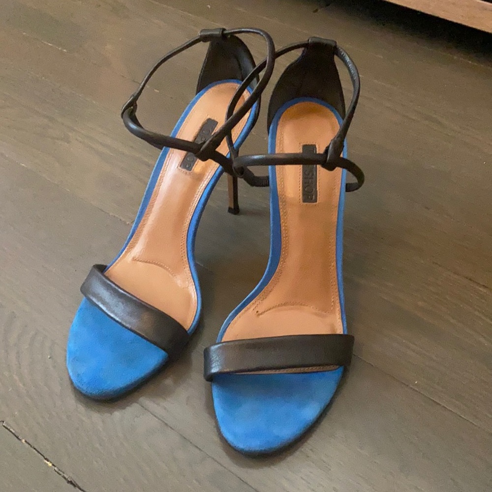 GENTLY WORN topshop strapped heels 3/8.5